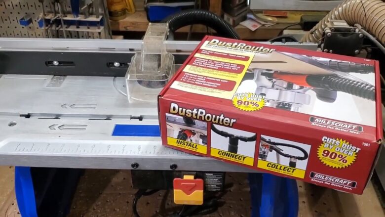 Milescraft 1501 DustRouter - Install, Connect, and Cut Dust by Over 90% When Using Your Router Table