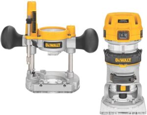 DEWALT Router Fixed/Plunge Base Kit, Variable Speed, 1.25-HP Max Torque
