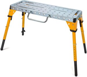 Dewalt Adjustable Height Portable Steel Welding Table and Work Bench